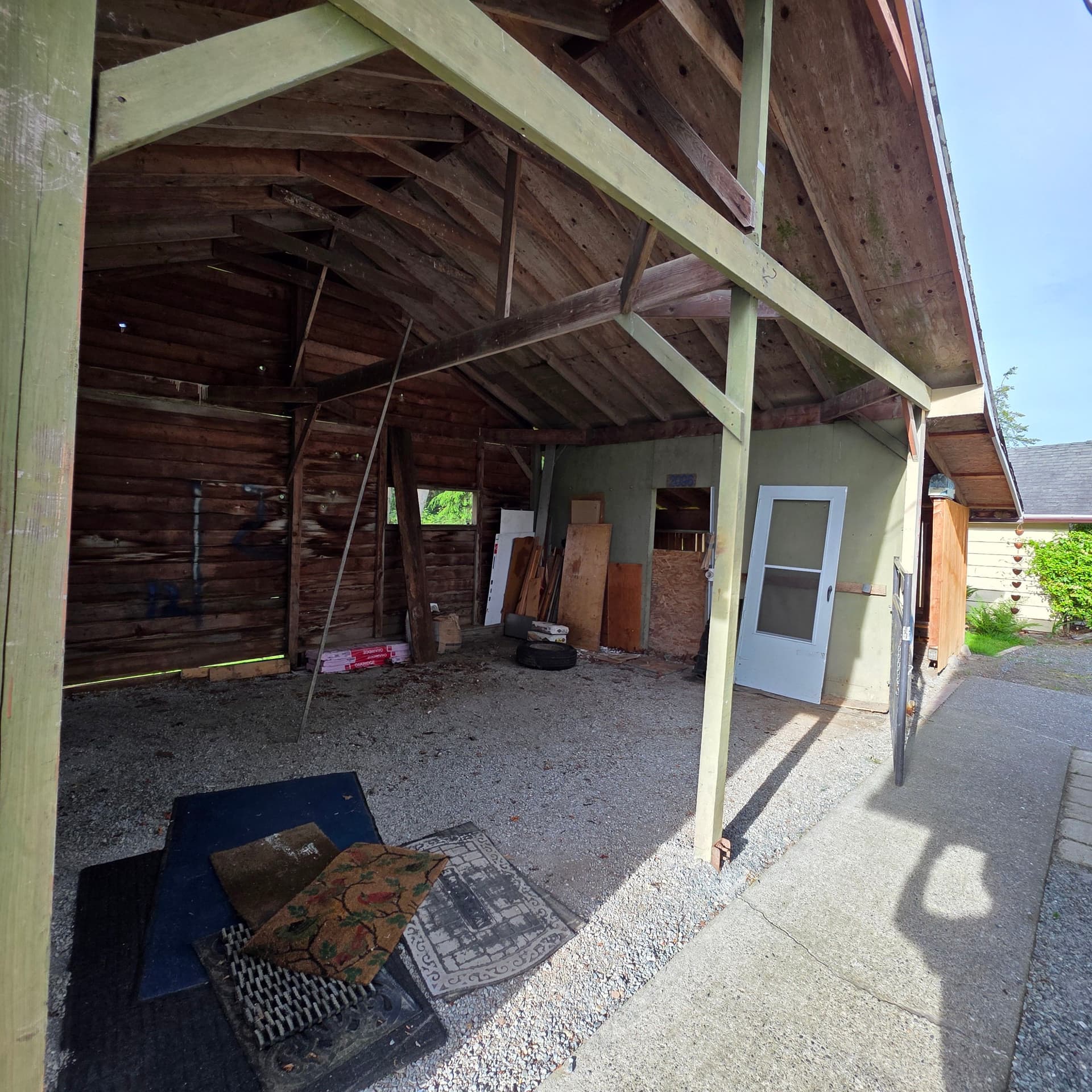 Gallery photos for Old Carport Taken Down in One Day in Mt Vernon: Image #1