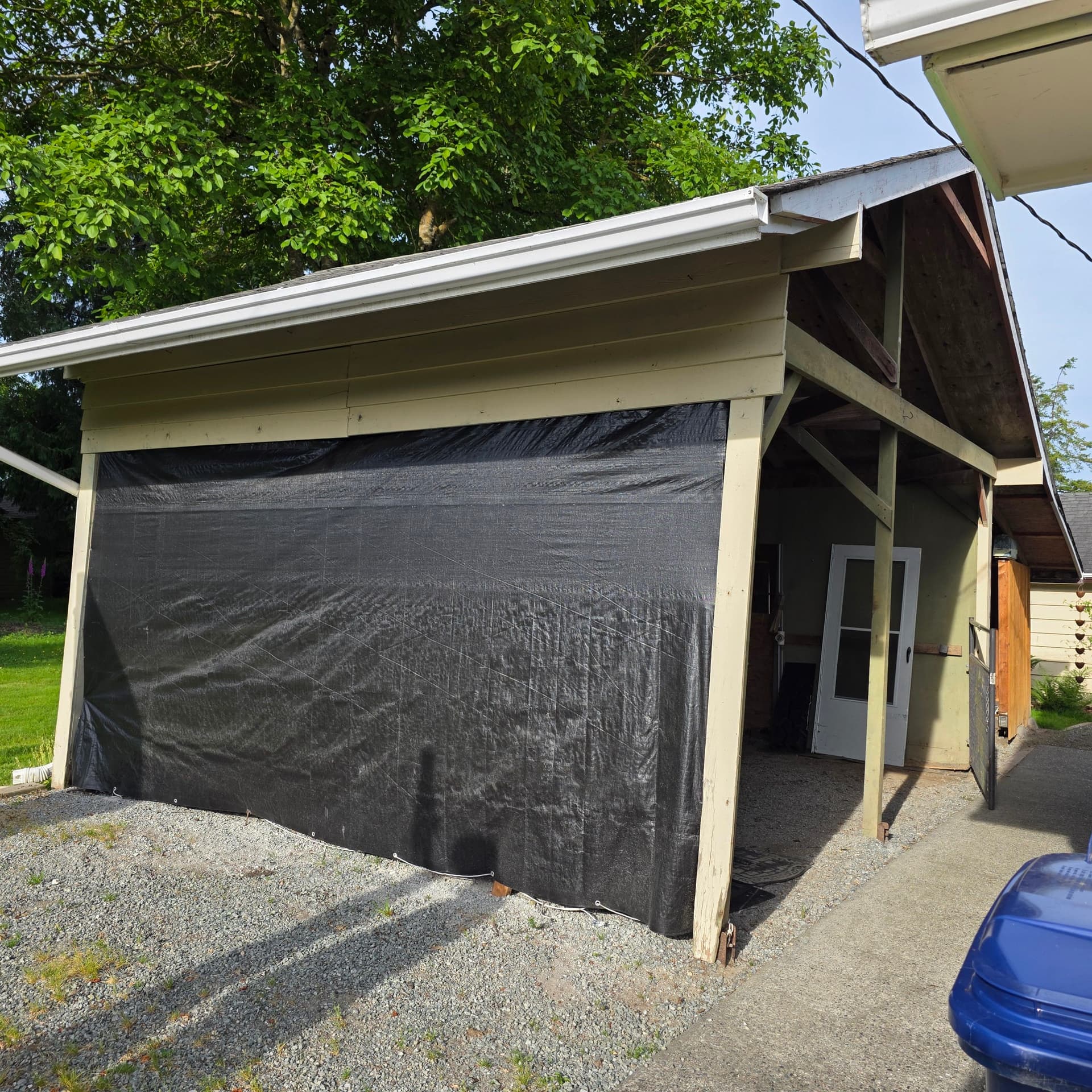 Old Carport Taken Down in One Day in Mt Vernon image
