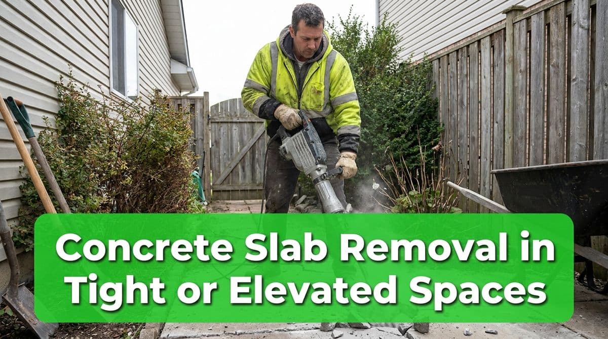 Concrete Slab Removal in Tight or Elevated Spaces image