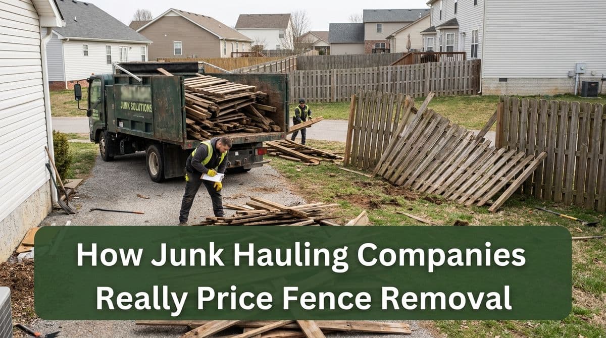 How Junk Hauling Companies Really Price Fence Removal image