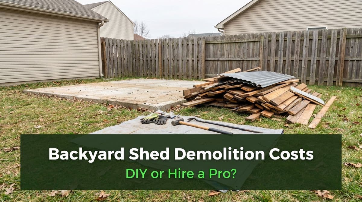 Featured post - Backyard Shed Demolition Costs: DIY or Hire a Pro?
